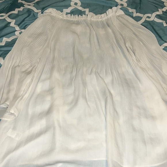 Sheer White Long Sleeve Top - Picture 3 of 3